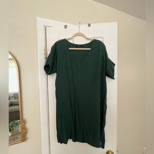 Evergreen simple shift dress- Madewell